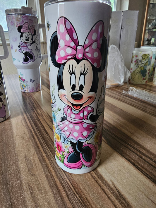 Minnie Maus mit Blumen 20oz Tumbler