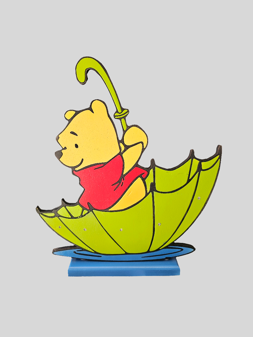 Winnie Pooh mit Schirm