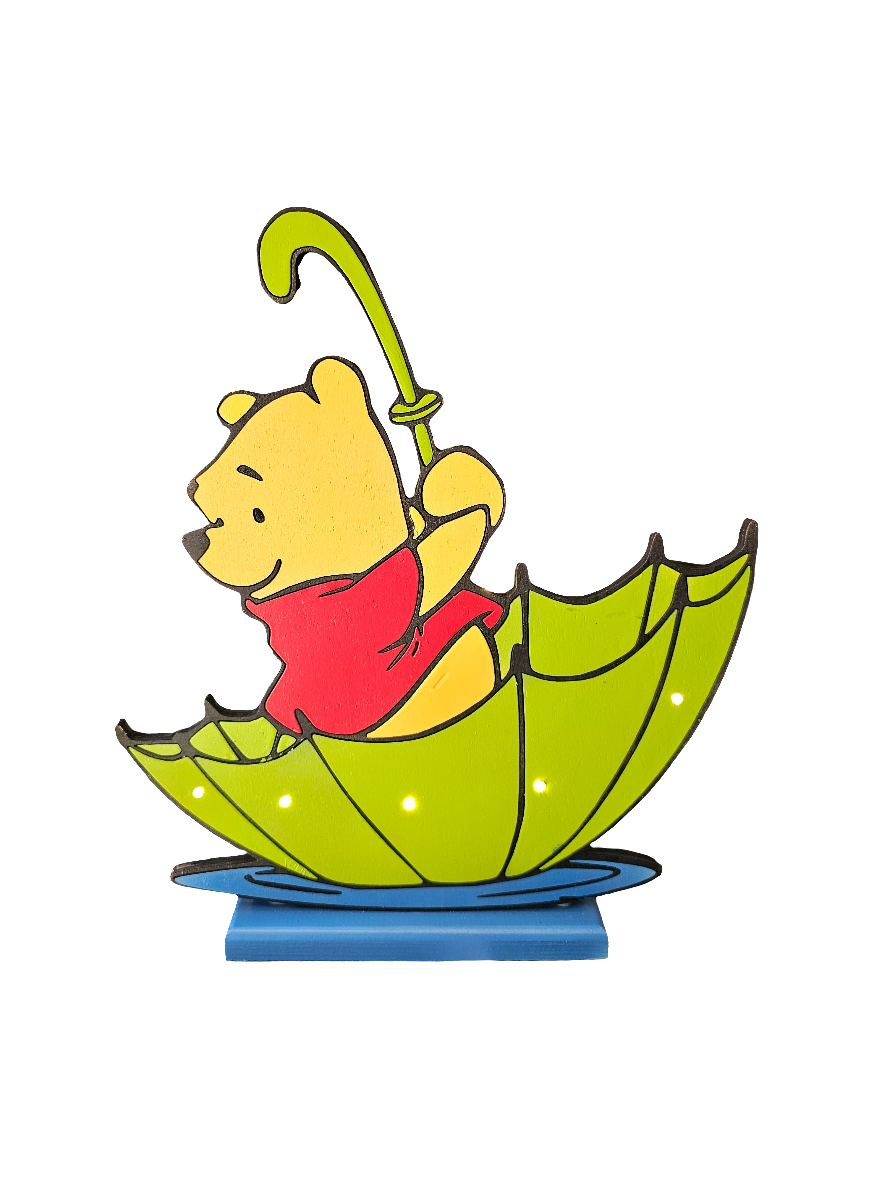 Winnie Pooh mit Schirm