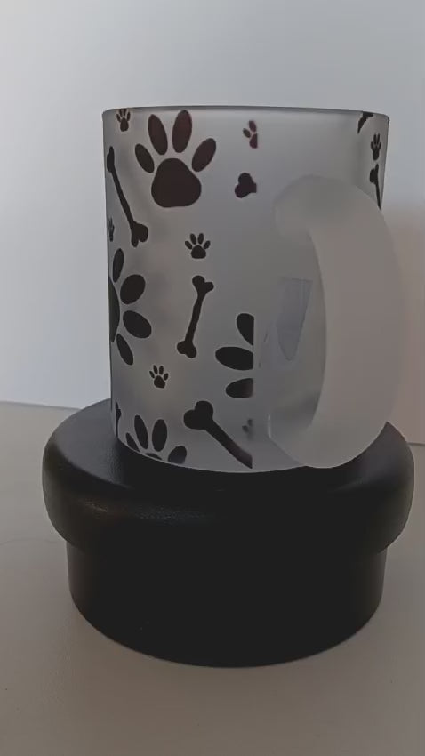 Glass Mug Dog Mom 